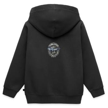 Wassersport - Kinder Premium Organic Zip Hoodie - Schwarz - Hinten - AI Model Kid Male (0cm)