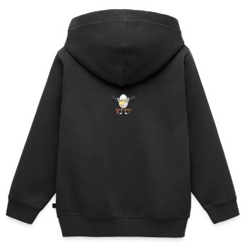 No Pain, no Gain - Kinder Premium Organic Zip Hoodie - Schwarz - Hinten - AI Model Kid Male (0cm)
