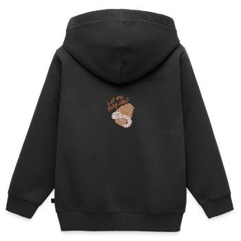 Wildtiere - Kinder Premium Organic Zip Hoodie - Schwarz - Hinten - AI Model Kid Male (0cm)
