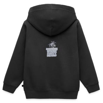 La Sardaigne en vacances - Sweat Premium à capuche zippé enfant bio - noir - Dos - AI Model Kid Male (0cm)