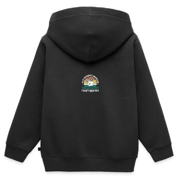 Videograf Filmemacher Filmregisseur Filmemachen - Kinder Premium Organic Zip Hoodie - Schwarz - Hinten - AI Model Kid Male (0cm)