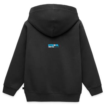 Computer Network Technology Network Engineer - Kids Premium Organic Zip-up Hoodie - black - Back - AI Model Kid Male (0cm)