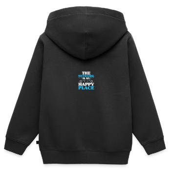 Computer Network Technology Network Engineer - Kids Premium Organic Zip-up Hoodie - black - Back - AI Model Kid Male (0cm)