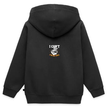 Pompes funèbres Directeurs de pompes funèbres - Sweat Premium à capuche zippé enfant bio - noir - Dos - AI Model Kid Male (0cm)