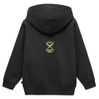 Softball-Trainerin - Kinder Premium Organic Zip Hoodie - Schwarz - Hinten - AI Model Kid Male (0cm)