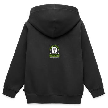 Musik Musical Chor Oper Sängerin - Kinder Premium Organic Zip Hoodie - Schwarz - Hinten - AI Model Kid Male (0cm)
