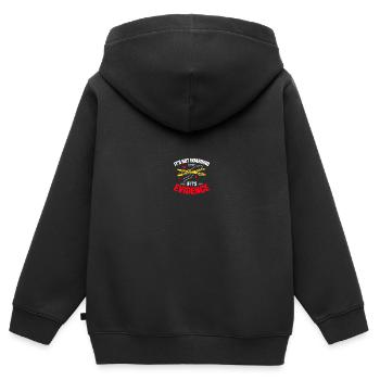Privatdetektivteam Tatort Forensische Wissenschaft - Kinder Premium Organic Zip Hoodie - Schwarz - Hinten - AI Model Kid Male (0cm)