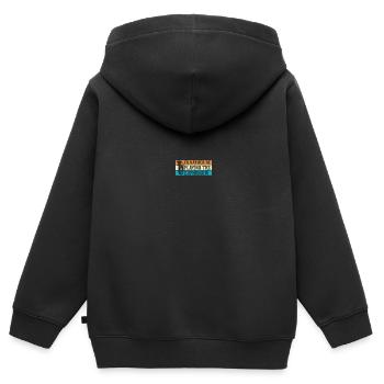 Tiefes Blech Marschieren Bariton Euphonium - Kinder Premium Organic Zip Hoodie - Schwarz - Hinten - AI Model Kid Male (0cm)