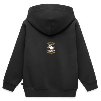 Paranormal Investigator Ghostbusters - Kids Premium Organic Zip-up Hoodie - black - Back - AI Model Kid Male (0cm)