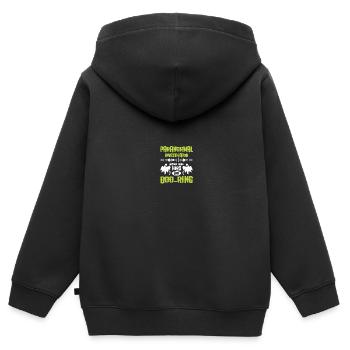 Paranormal Investigator Ghostbusters - Kids Premium Organic Zip-up Hoodie - black - Back - AI Model Kid Male (0cm)
