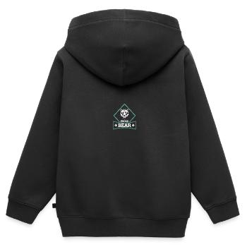 Scouting Pfadfinder - Kinder Premium Organic Zip Hoodie - Schwarz - Hinten - AI Model Kid Male (0cm)