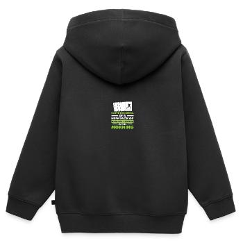Baseball Card Collector Baseball Card - Kids Premium Organic Zip-up Hoodie - black - Back - AI Model Kid Male (0cm)
