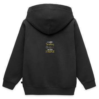 Spider Lovers Tarantula Owners - Kids Premium Organic Zip-up Hoodie - black - Back - AI Model Kid Male (0cm)