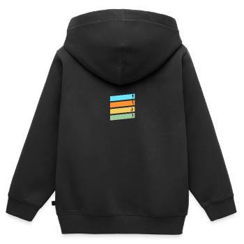 Basketballspieler Basketball - Kinder Premium Organic Zip Hoodie - Schwarz - Hinten - AI Model Kid Male (0cm)