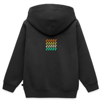 Horn player French horn - Kids Premium Organic Zip-up Hoodie - black - Back - AI Model Kid Male (0cm)