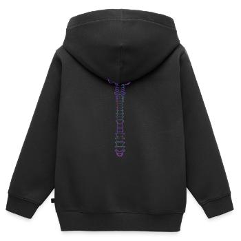 Physiotherapeut - Kinder Premium Organic Zip Hoodie - Schwarz - Hinten - AI Model Kid Male (0cm)