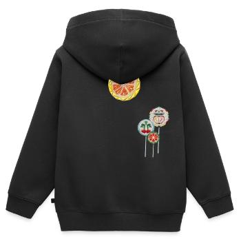 Lollis unter der Sonne - Kinder Premium Organic Zip Hoodie - Schwarz - Hinten - AI Model Kid Male (0cm)