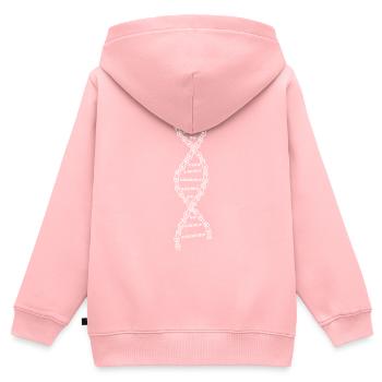 ADN du cyclisme - Sweat Premium à capuche zippé enfant bio - rose - Dos - AI Model Kid Female (0cm)