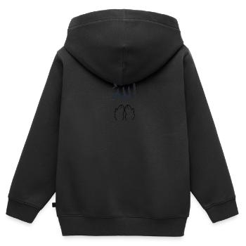 Dua zu Allah - Kinder Premium Organic Zip Hoodie - Schwarz - Hinten - AI Model Kid Male (0cm)