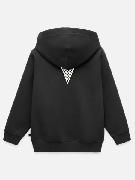 Eis Eistüte Geschenkidee - Kinder Premium Organic Zip Hoodie - Schwarz