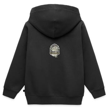 Wassersport - Kinder Premium Organic Zip Hoodie - Schwarz - Hinten - AI Model Kid Male (0cm)