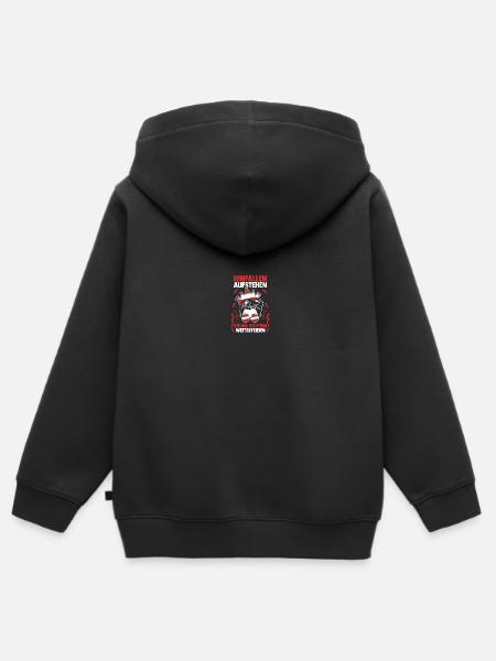 Karnevalskostüm Fasching Karneval - Hoodie Premium med dragkedja barn ekologisk - svart