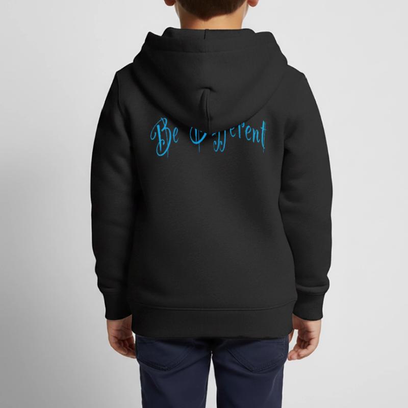 Be different or different Kids Premium Organic Zip-up Hoodie