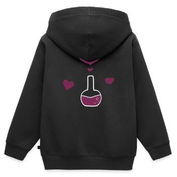 Chemie Kolben - Kinder Premium Organic Zip Hoodie - Schwarz - Hinten - AI Model Kid Male (0cm)