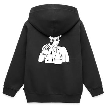 Chemist scientist - Kids Premium Organic Zip-up Hoodie - black - Back - AI Model Kid Male (0cm)