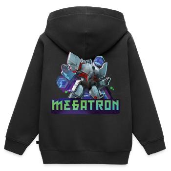 Transformers Earth Spark Decepticons Megatron - Kinder Premium Organic Zip Hoodie - Schwarz - Hinten - AI Model Kid Male (0cm)