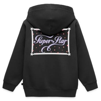 Super Star - Kinder Premium Organic Zip Hoodie - Schwarz - Hinten - AI Model Kid Male (0cm)