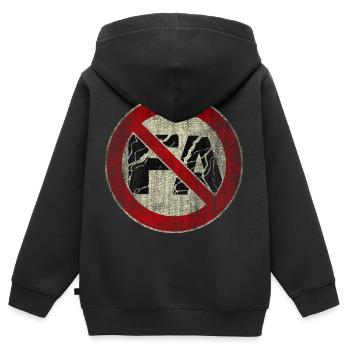 Antifa Italie Fa Italie Italien - Sweat Premium à capuche zippé enfant bio - noir - Dos - AI Model Kid Male (0cm)