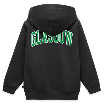 Glasgow - Sweat Premium à capuche zippé enfant bio - noir - Dos - AI Model Kid Male (0cm)