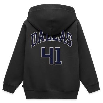 Dallas 41 - Sweat Premium à capuche zippé enfant bio - noir - Dos - AI Model Kid Male (0cm)