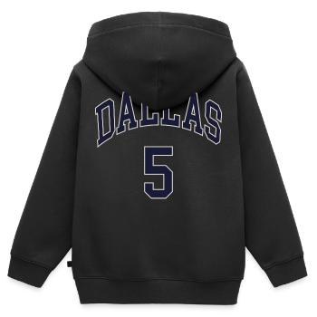 Dallas 5 - Sweat Premium à capuche zippé enfant bio - noir - Dos - AI Model Kid Male (0cm)