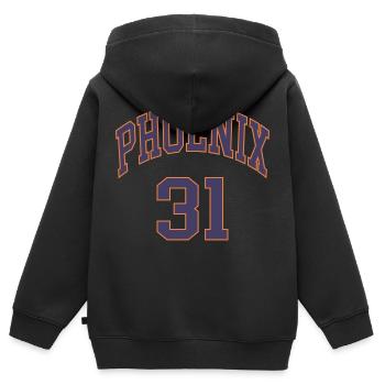 Phoenix 31 - Kinder Premium Organic Zip Hoodie - Schwarz - Hinten - AI Model Kid Male (0cm)