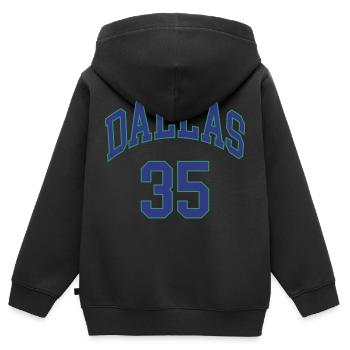 Dallas 35 - Sweat Premium à capuche zippé enfant bio - noir - Dos - AI Model Kid Male (0cm)