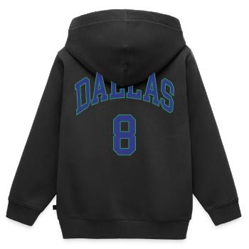 Dallas 8 - Sweat Premium à capuche zippé enfant bio - noir - Dos - AI Model Kid Male (0cm)