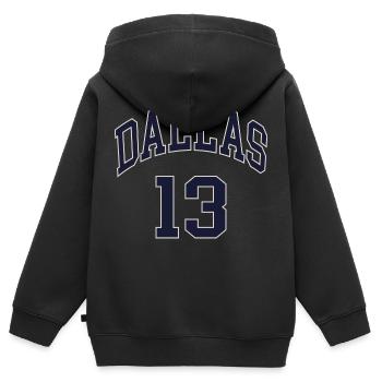 Dallas 13 - Sweat Premium à capuche zippé enfant bio - noir - Dos - AI Model Kid Male (0cm)