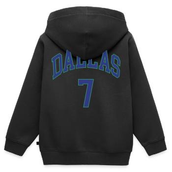 Dallas 7 - Sweat Premium à capuche zippé enfant bio - noir - Dos - AI Model Kid Male (0cm)