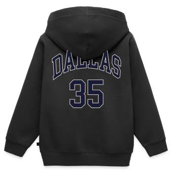 Dallas 35 - Sweat Premium à capuche zippé enfant bio - noir - Dos - AI Model Kid Male (0cm)