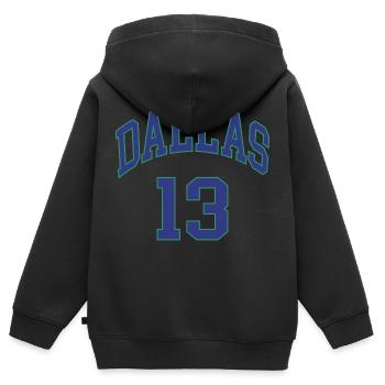 Dallas 13 - Sweat Premium à capuche zippé enfant bio - noir - Dos - AI Model Kid Male (0cm)