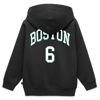 Boston 6 - Sweat Premium à capuche zippé enfant bio - noir - Dos - AI Model Kid Male (0cm)