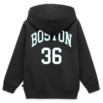 Boston 36 - Sweat Premium à capuche zippé enfant bio - noir - Dos - AI Model Kid Male (0cm)