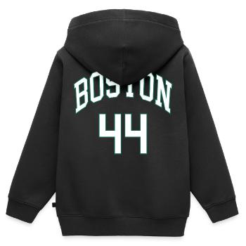 Boston 44 - Sweat Premium à capuche zippé enfant bio - noir - Dos - AI Model Kid Male (0cm)