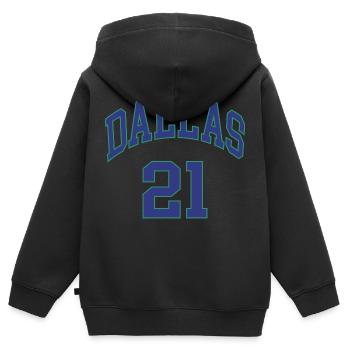 Dallas 21 - Sweat Premium à capuche zippé enfant bio - noir - Dos - AI Model Kid Male (0cm)