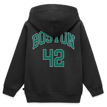 Boston 42 - Sweat Premium à capuche zippé enfant bio - noir - Dos - AI Model Kid Male (0cm)