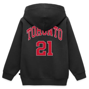Toronto 21 - Sweat Premium à capuche zippé enfant bio - noir - Dos - AI Model Kid Male (0cm)
