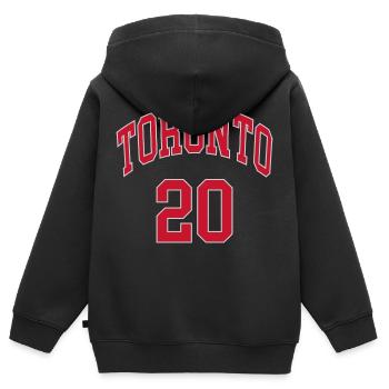 Toronto 20 - Sweat Premium à capuche zippé enfant bio - noir - Dos - AI Model Kid Male (0cm)