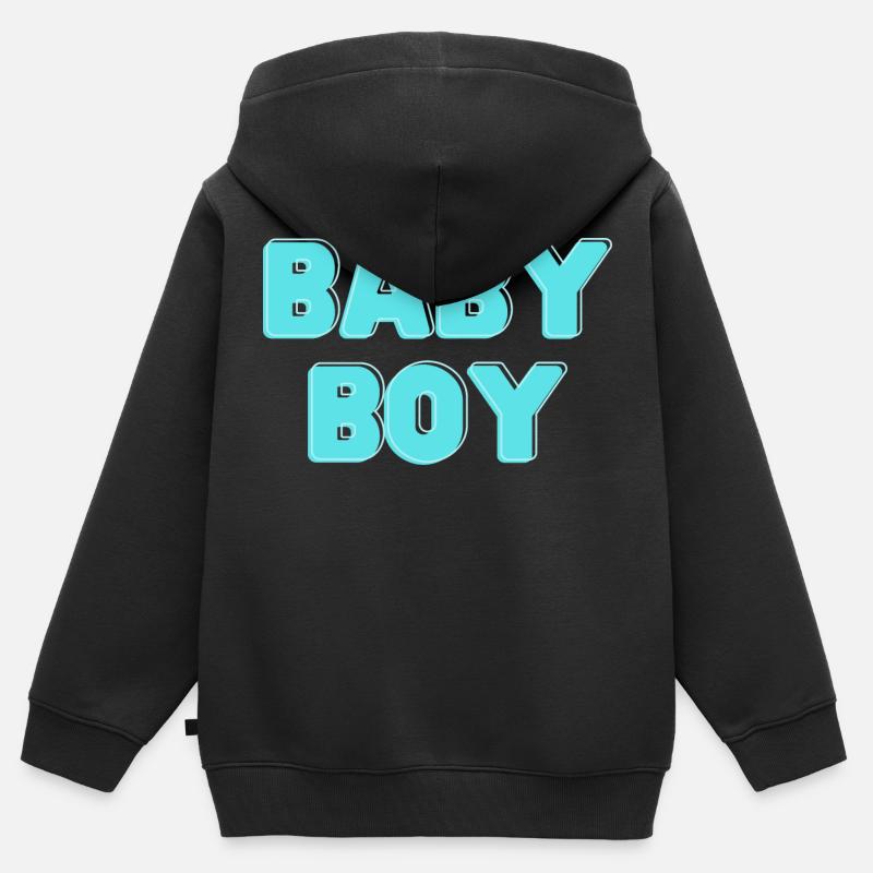 Bübchen - Kinder Premium Organic Zip Hoodie - Schwarz